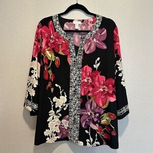 Chicos floral print top